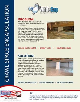 Wet Crawl Space Solutions